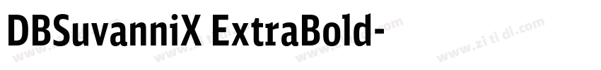 DBSuvanniX ExtraBold字体转换